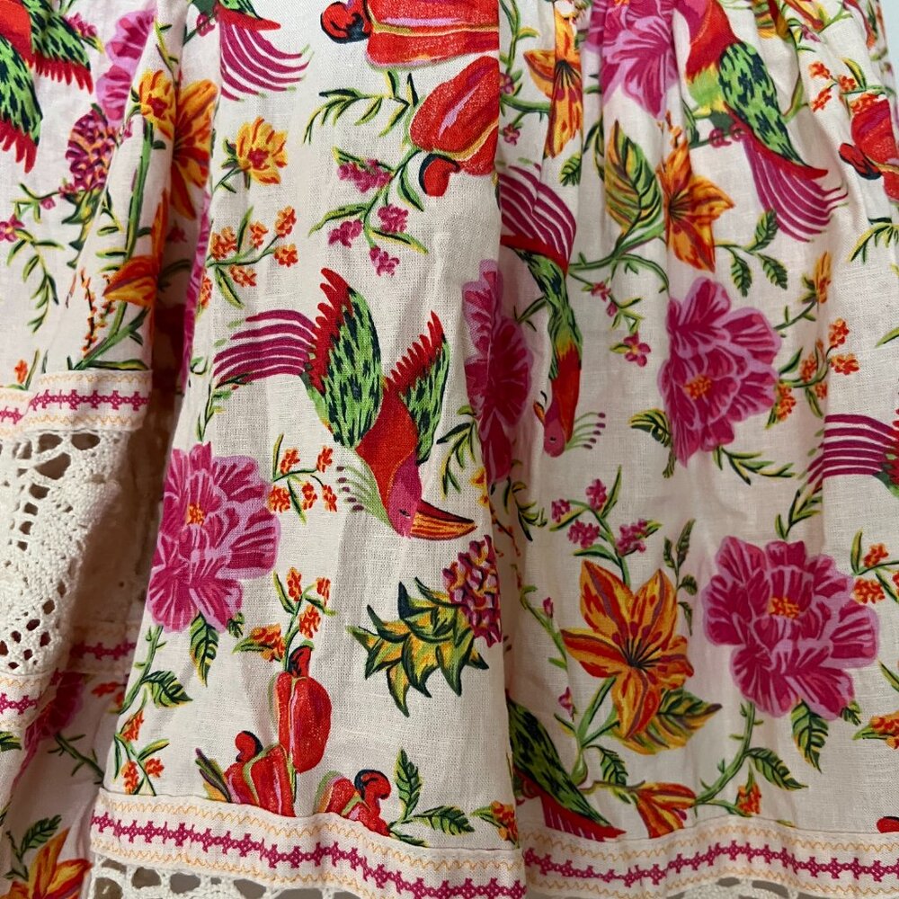 Rachel Zoe Floral Linen Top - Picture 3 of 7